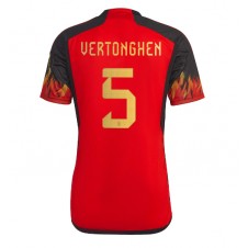 Belgien Jan Vertonghen #5 Hemmatröja VM 2022 Korta ärmar